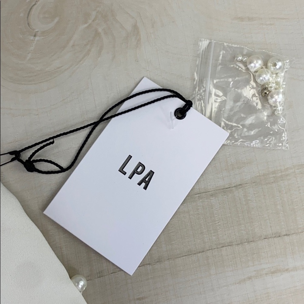 LPA ELISE FRINGE MINI SKIRT Beaded Rhinestone - Picture 10 of 12